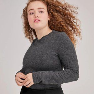 GF Collective Long Sleeve Crop Top Moon Lift, Size Small